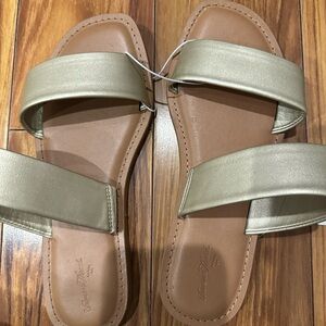 Target Gold Women's Slide Sandals